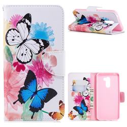 Vivid Flying Butterflies Leather Wallet Case for Mi Xiaomi Pocophone F1