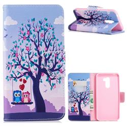 Tree and Owls Leather Wallet Case for Mi Xiaomi Pocophone F1
