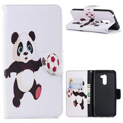 Football Panda Leather Wallet Case for Mi Xiaomi Pocophone F1