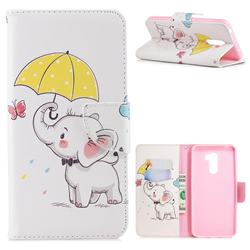 Umbrella Elephant Leather Wallet Case for Mi Xiaomi Pocophone F1