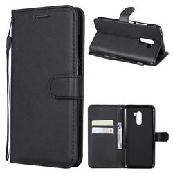 Retro Greek Classic Smooth PU Leather Wallet Phone Case for Mi Xiaomi Pocophone F1 - Black