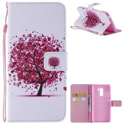 Colored Red Tree PU Leather Wallet Case for Mi Xiaomi Pocophone F1