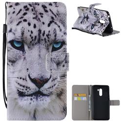 White Leopard PU Leather Wallet Case for Mi Xiaomi Pocophone F1