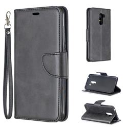 Classic Sheepskin PU Leather Phone Wallet Case for Mi Xiaomi Pocophone F1 - Black
