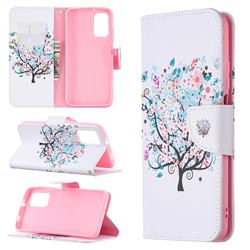 Colorful Tree Leather Wallet Case for Mi Xiaomi Poco M3
