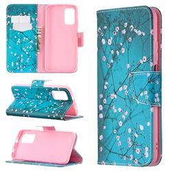 Blue Plum Leather Wallet Case for Mi Xiaomi Poco M3