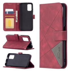 Binfen Color BF05 Prismatic Slim Wallet Flip Cover for Mi Xiaomi Poco M3 - Red