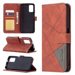 Binfen Color BF05 Prismatic Slim Wallet Flip Cover for Mi Xiaomi Poco M3 - Brown