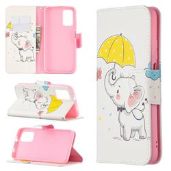 Umbrella Elephant Leather Wallet Case for Mi Xiaomi Poco M3