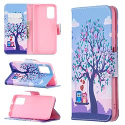 Tree and Owls Leather Wallet Case for Mi Xiaomi Poco M3