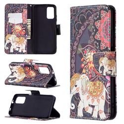 Totem Flower Elephant Leather Wallet Case for Mi Xiaomi Poco M3