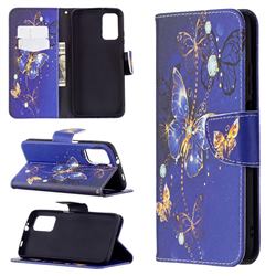 Purple Butterfly Leather Wallet Case for Mi Xiaomi Poco M3
