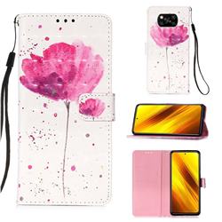 Watercolor 3D Painted Leather Wallet Case for Mi Xiaomi Poco X3 NFC