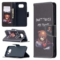 Chainsaw Bear Leather Wallet Case for Mi Xiaomi Poco X3 NFC
