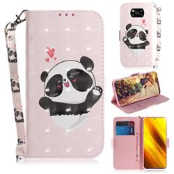 Heart Cat 3D Painted Leather Wallet Phone Case for Mi Xiaomi Poco X3 NFC