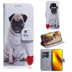 Pug Dog PU Leather Wallet Case for Mi Xiaomi Poco X3 NFC