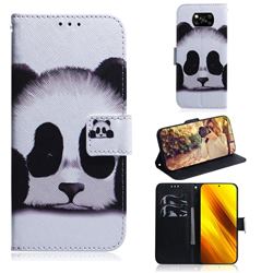 Sleeping Panda PU Leather Wallet Case for Mi Xiaomi Poco X3 NFC