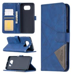 Binfen Color BF05 Prismatic Slim Wallet Flip Cover for Mi Xiaomi Poco X3 NFC - Blue