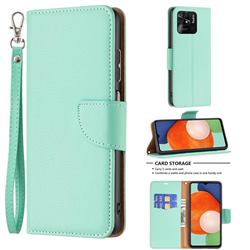 Classic Luxury Litchi Leather Phone Wallet Case for Xiaomi Redmi 10C - Green