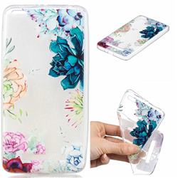 Gem Flower Clear Varnish Soft Phone Back Cover for Xiaomi Redmi 4A