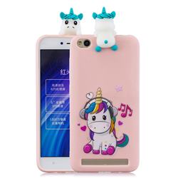 Music Unicorn Soft 3D Climbing Doll Soft Case for Xiaomi Redmi 4A