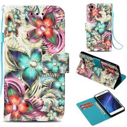 Kaleidoscope Flower 3D Painted Leather Wallet Case for Xiaomi Redmi 4A