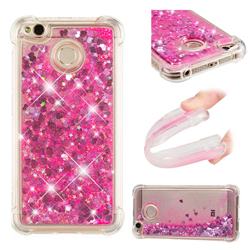 Dynamic Liquid Glitter Sand Quicksand TPU Case for Xiaomi Redmi 4 (4X) - Pink Love Heart