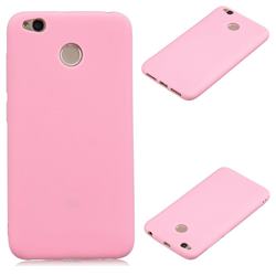 Candy Soft Silicone Protective Phone Case for Xiaomi Redmi 4 (4X) - Dark Pink