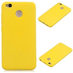 Candy Soft Silicone Protective Phone Case for Xiaomi Redmi 4 (4X) - Yellow