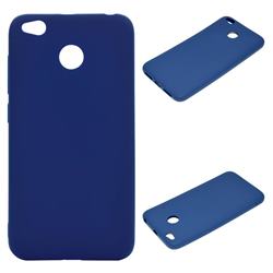 Candy Soft Silicone Protective Phone Case for Xiaomi Redmi 4 (4X) - Dark Blue