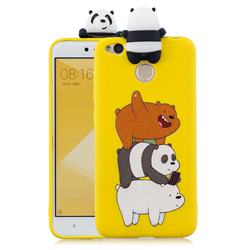 Striped Bear Soft 3D Climbing Doll Soft Case for Xiaomi Redmi 4 (4X)