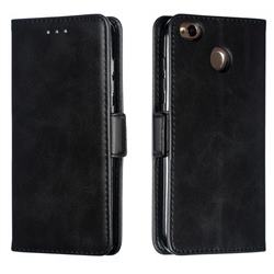 Retro Classic Calf Pattern Leather Wallet Phone Case for Xiaomi Redmi 4 (4X) - Black