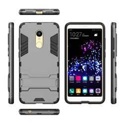 Armor Premium Tactical Grip Kickstand Shockproof Dual Layer Rugged Hard Cover for Mi Xiaomi Redmi 5 - Gray