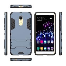 Armor Premium Tactical Grip Kickstand Shockproof Dual Layer Rugged Hard Cover for Mi Xiaomi Redmi 5 - Navy