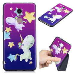 Pony 3D Embossed Relief Black TPU Cell Phone Back Cover for Mi Xiaomi Redmi 5