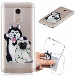 Selfie Dog Clear Varnish Soft Phone Back Cover for Mi Xiaomi Redmi 5