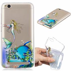 Mermaid Clear Varnish Soft Phone Back Cover for Xiaomi Redmi 5A