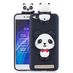 Red Bow Panda Soft 3D Climbing Doll Soft Case for Xiaomi Redmi 5A