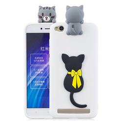 Little Black Cat Soft 3D Climbing Doll Soft Case for Xiaomi Redmi 5A
