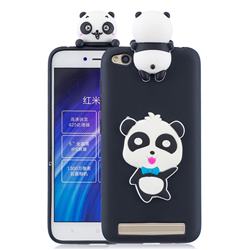 Blue Bow Panda Soft 3D Climbing Doll Soft Case for Xiaomi Redmi 5A