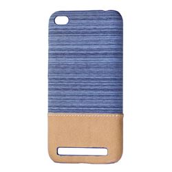 Canvas Cloth Coated Plastic Back Cover for Xiaomi Redmi 5A - Light Blue