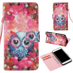 Flower Owl 3D Painted Leather Wallet Case for Xiaomi Redmi 5A