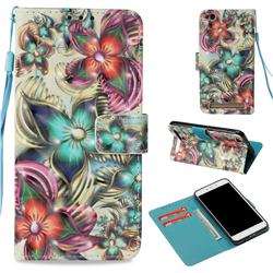 Kaleidoscope Flower 3D Painted Leather Wallet Case for Xiaomi Redmi 5A