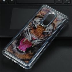 Tiger Glassy Glitter Quicksand Dynamic Liquid Soft Phone Case for Mi Xiaomi Redmi 5 Plus