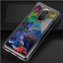 Phoenix Glassy Glitter Quicksand Dynamic Liquid Soft Phone Case for Mi Xiaomi Redmi 5 Plus