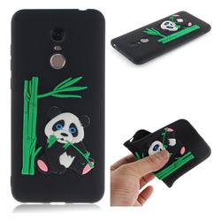 Panda Eating Bamboo Soft 3D Silicone Case for Mi Xiaomi Redmi 5 Plus - Black