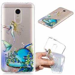 Mermaid Clear Varnish Soft Phone Back Cover for Mi Xiaomi Redmi 5 Plus
