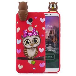Bow Owl Soft 3D Climbing Doll Soft Case for Mi Xiaomi Redmi 5 Plus