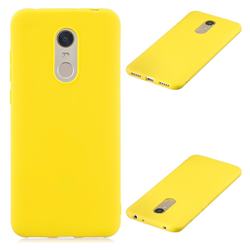 Candy Soft Silicone Protective Phone Case for Mi Xiaomi Redmi 5 Plus - Yellow