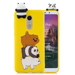 Striped Bear Soft 3D Climbing Doll Soft Case for Mi Xiaomi Redmi 5 Plus